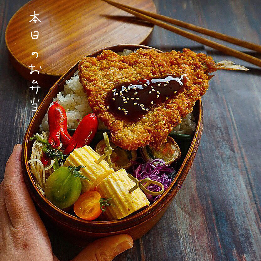 アジフライのっけ弁当🐟