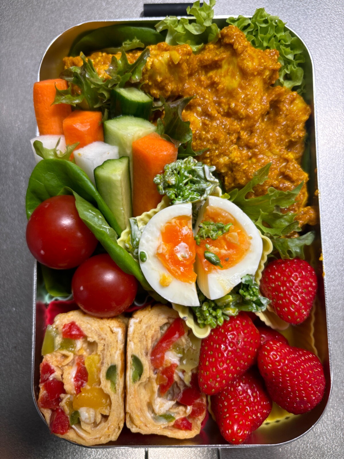 タンドリーチキン菜の花サラダ弁当