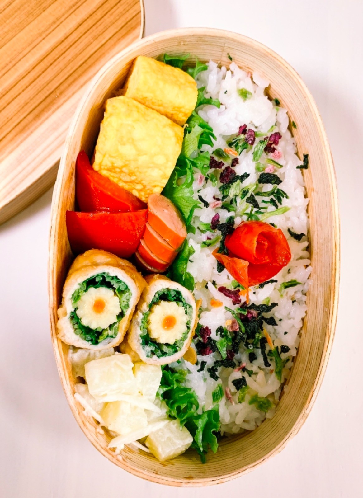 豆苗の肉巻きのお弁当