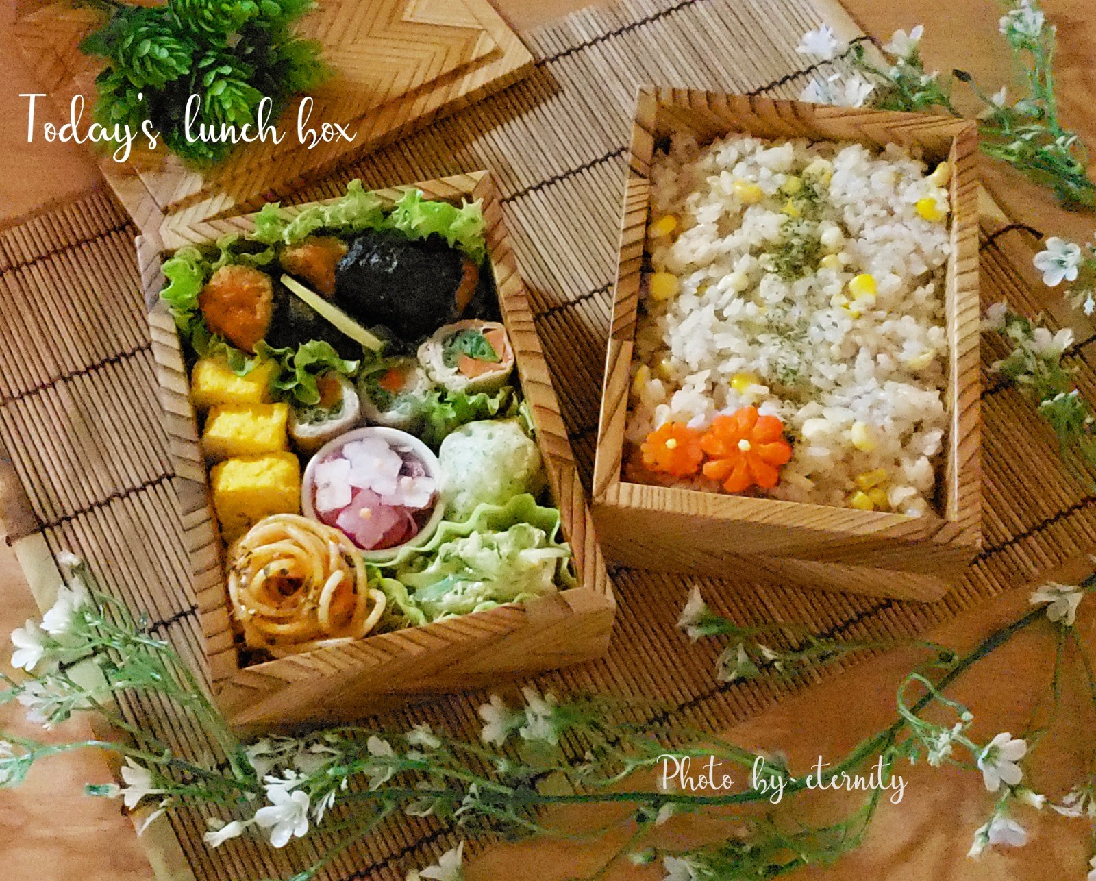 バター醤油とうもろこしご飯弁当
