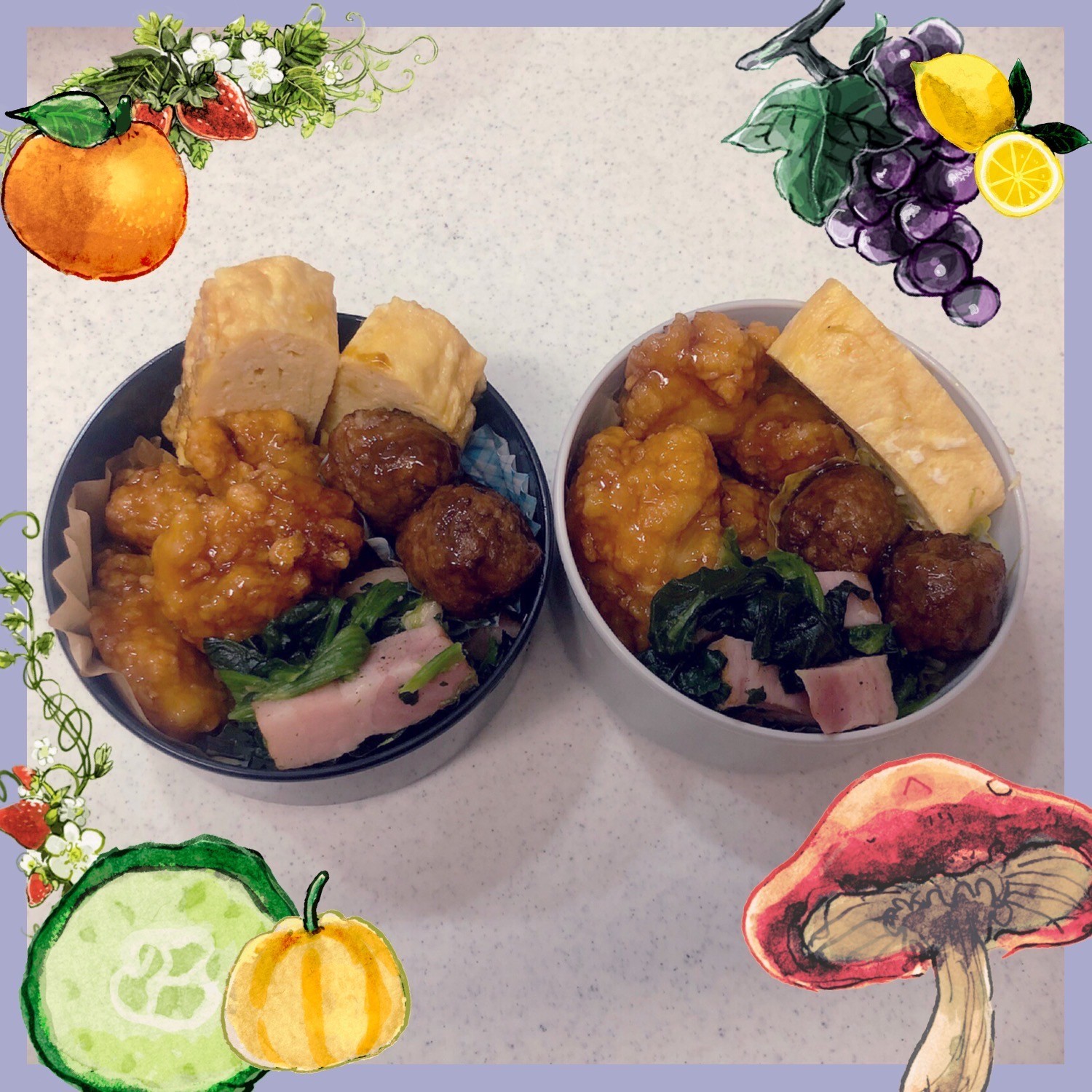 甘辛ダレの唐揚げ弁当🍱