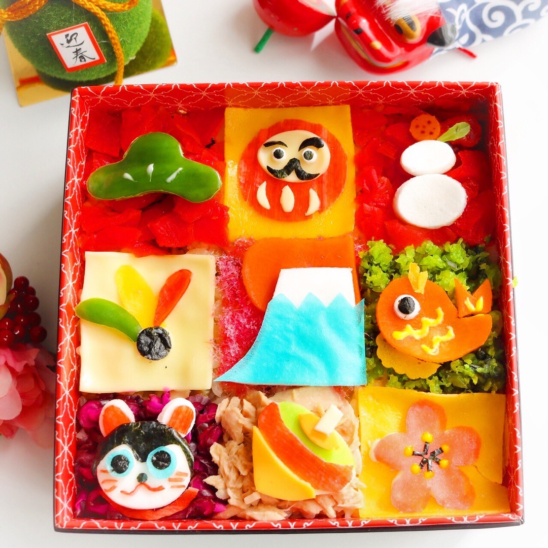 お正月モザイク弁当🎍✨