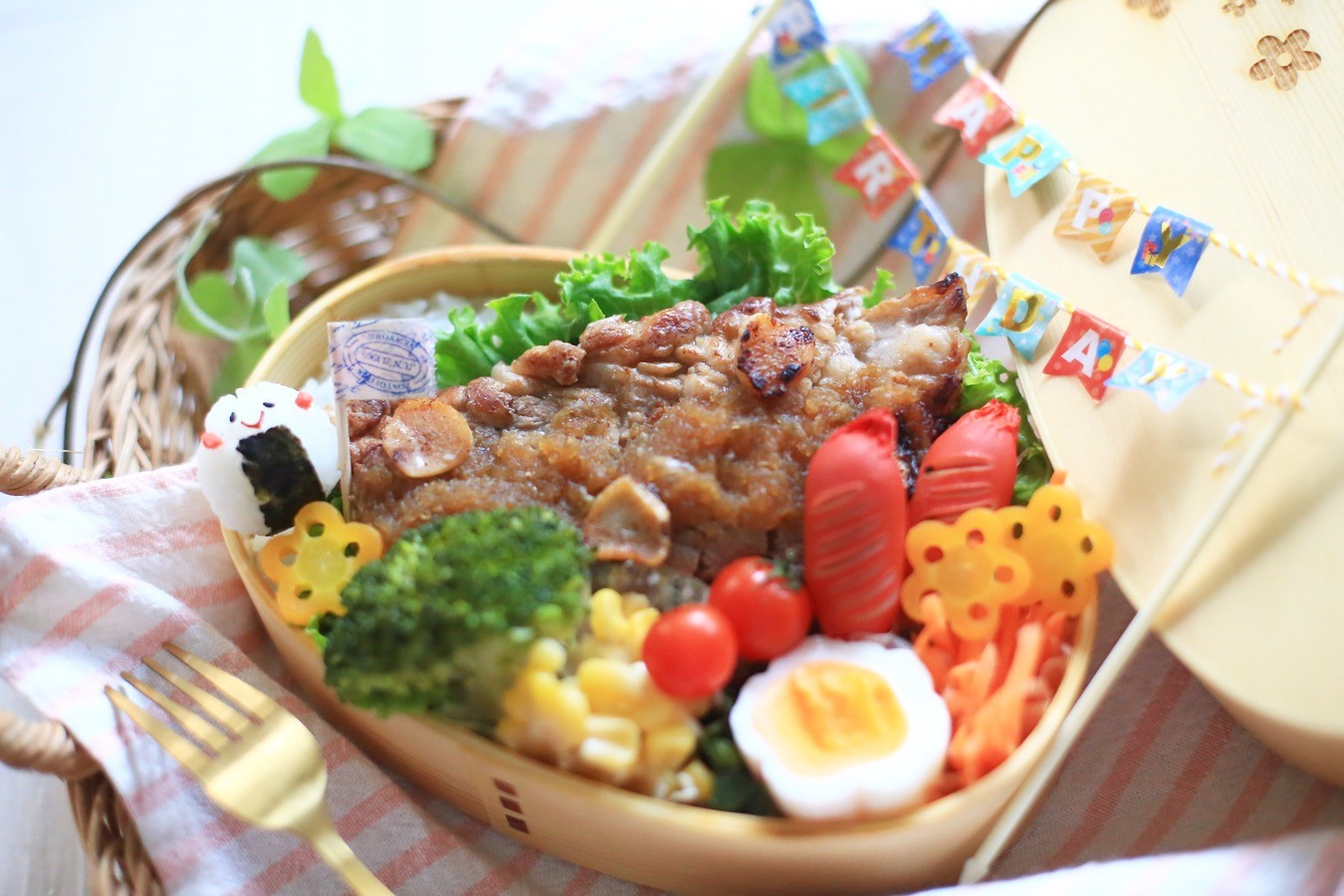 お誕生日のステーキ弁当