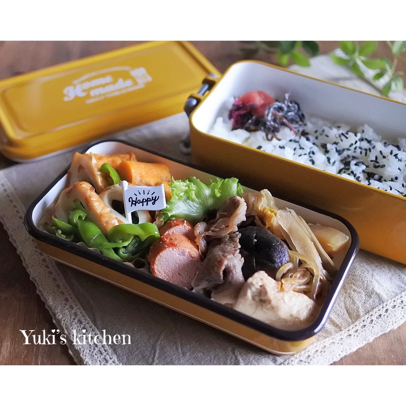 すき焼き弁当♡