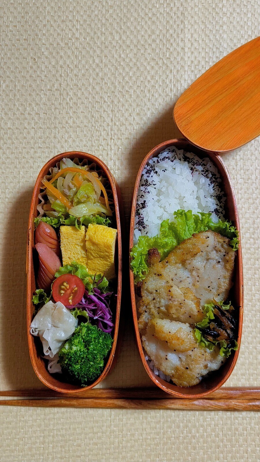 白身魚のお弁当