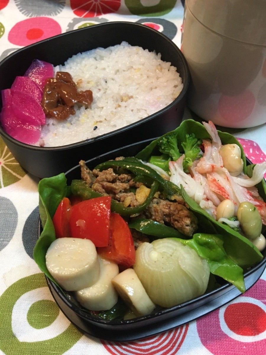 ピーマン肉詰め風弁当