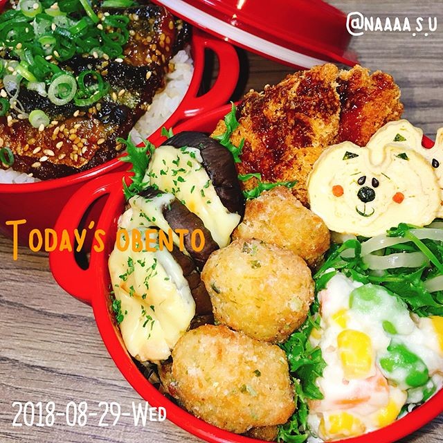 秋刀魚の蒲焼き風弁当🐟💕