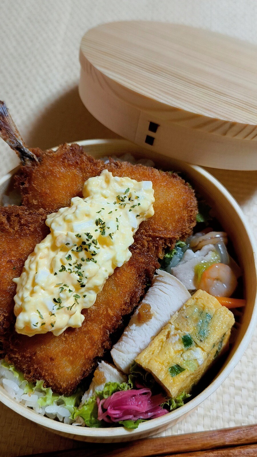 鯵フライ弁当