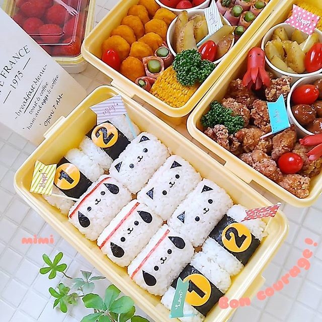 わんわんにゃんにゃん♪金メダルだ！運動会弁当