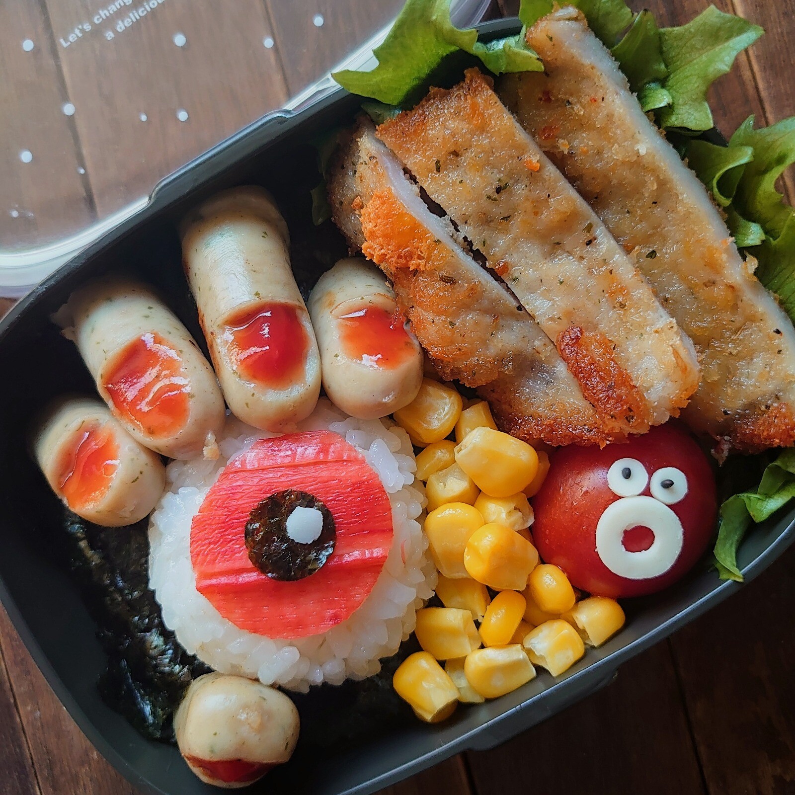 漢の…次女用🍱おやじ風おにぎり弁当
