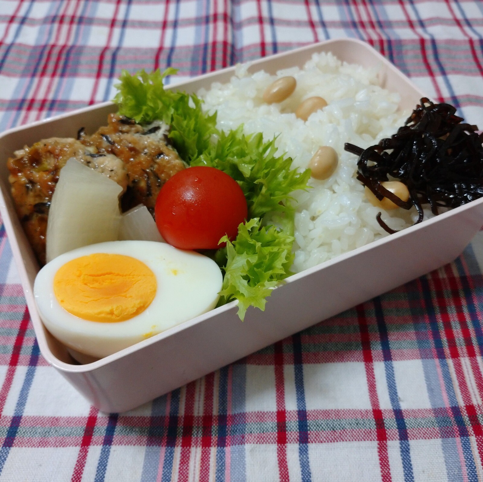 ひじき豆腐バーグ弁当