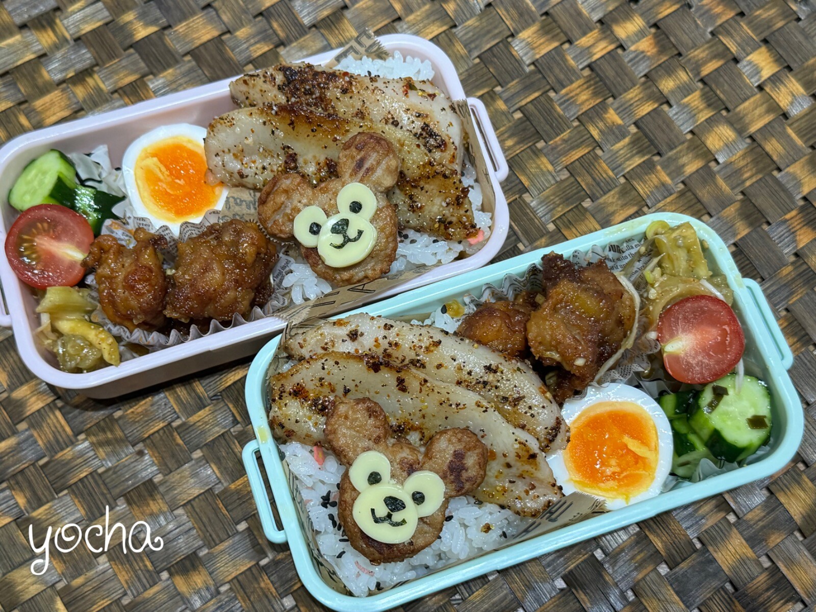 ダッフィーハンバーグ弁当