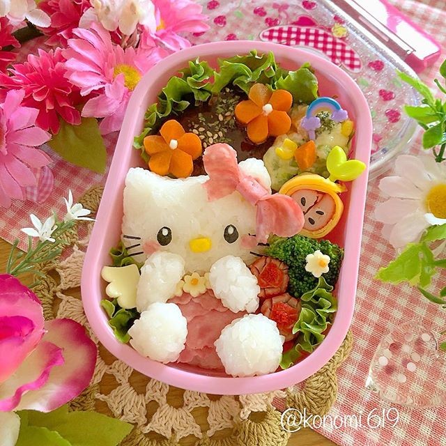 エンジェルキティちゃんのキャラ弁♡
