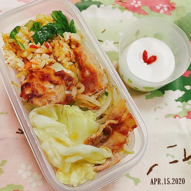 今日のタッパー弁