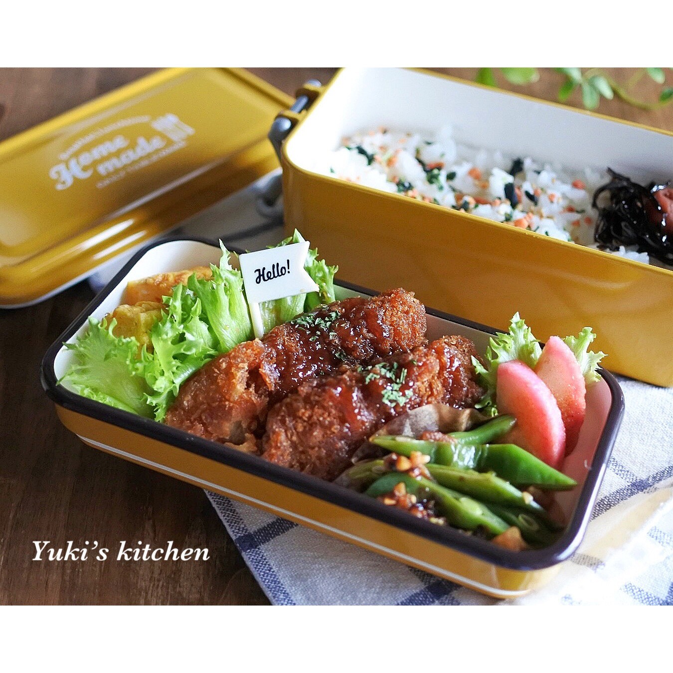 ヒレカツのお弁当♡