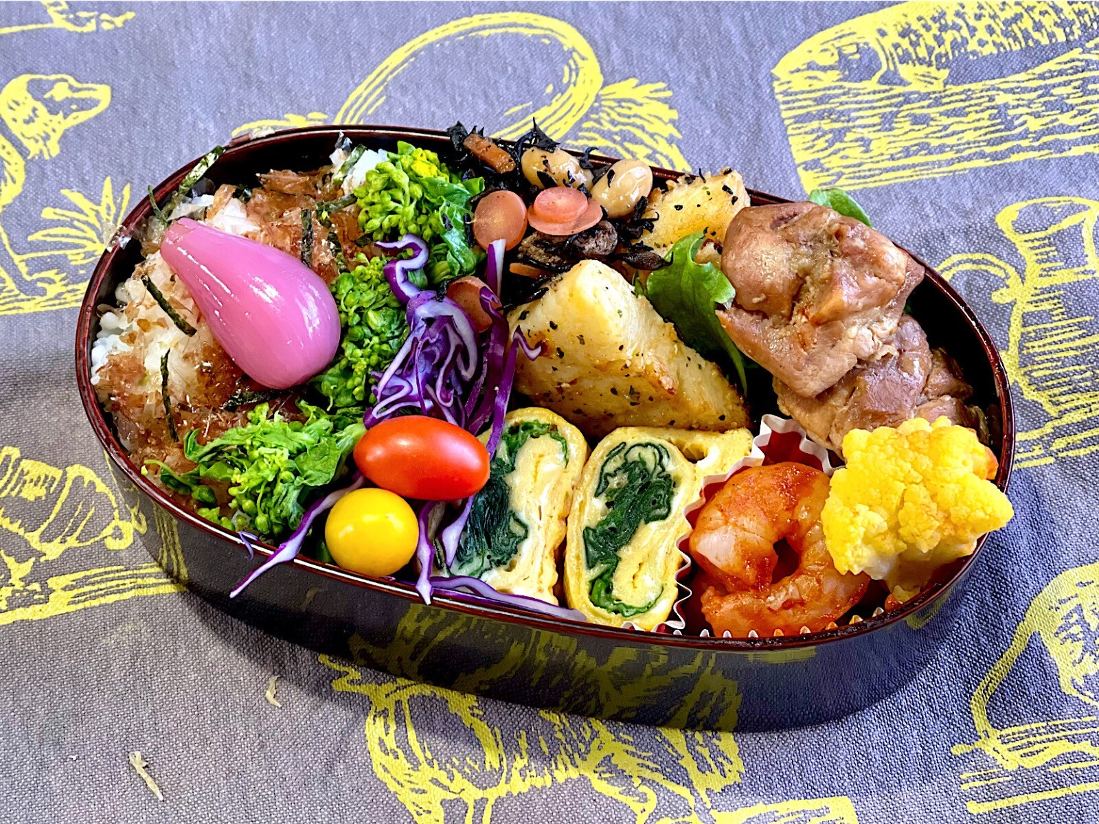 ほうれん草のバターソテー入り卵焼き　