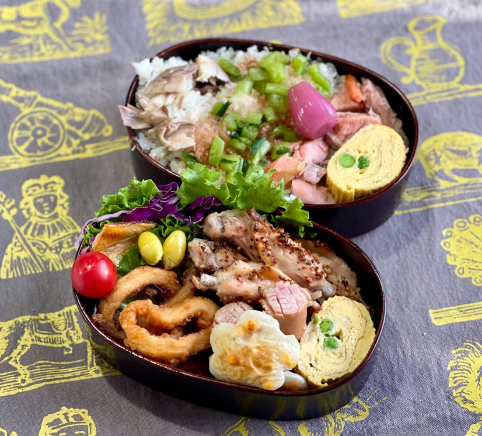 三色ごはん。