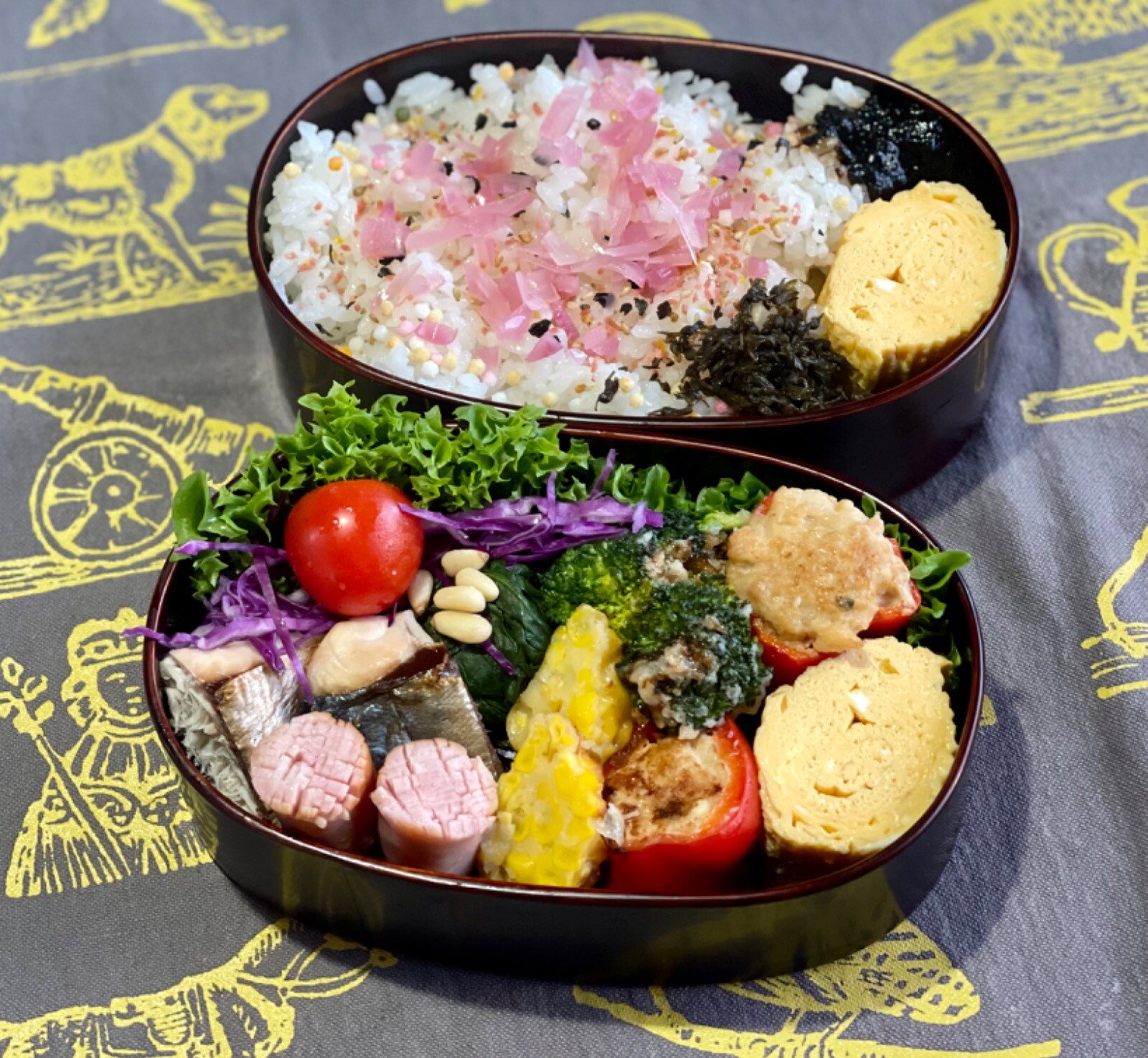 パプリカの肉詰め