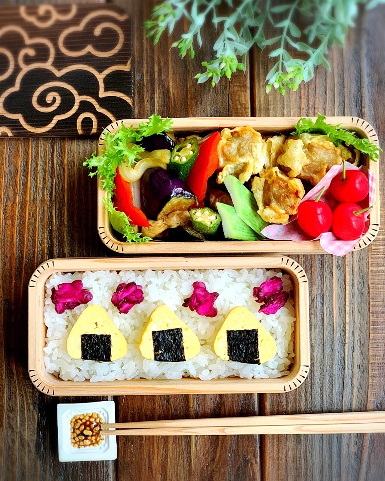 卵焼き風おにぎり弁当
