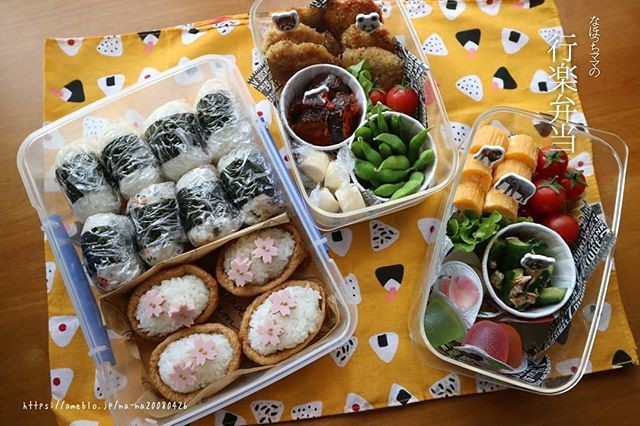春休み中の行楽弁当
