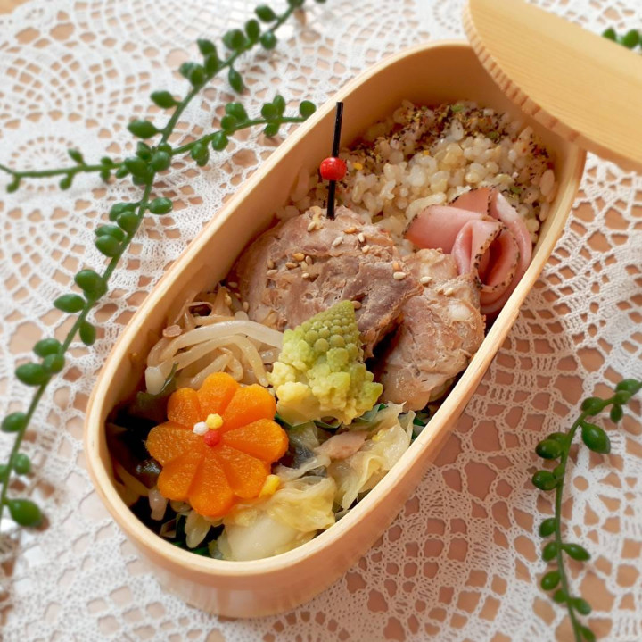 豚こまぎゅっと生姜焼き長女弁当⭐