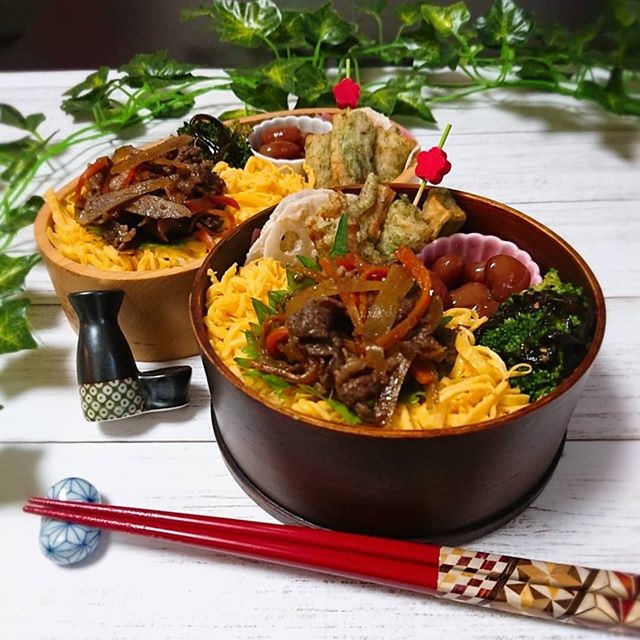 牛ごぼうのお弁当