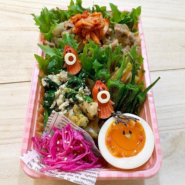 キムチ乗せ豚丼弁当