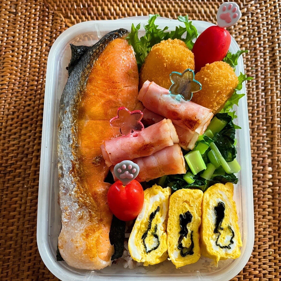 焼き鮭弁当