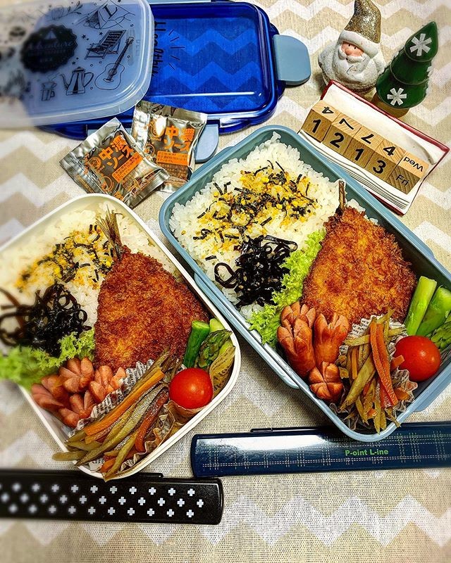 アジフライ弁当