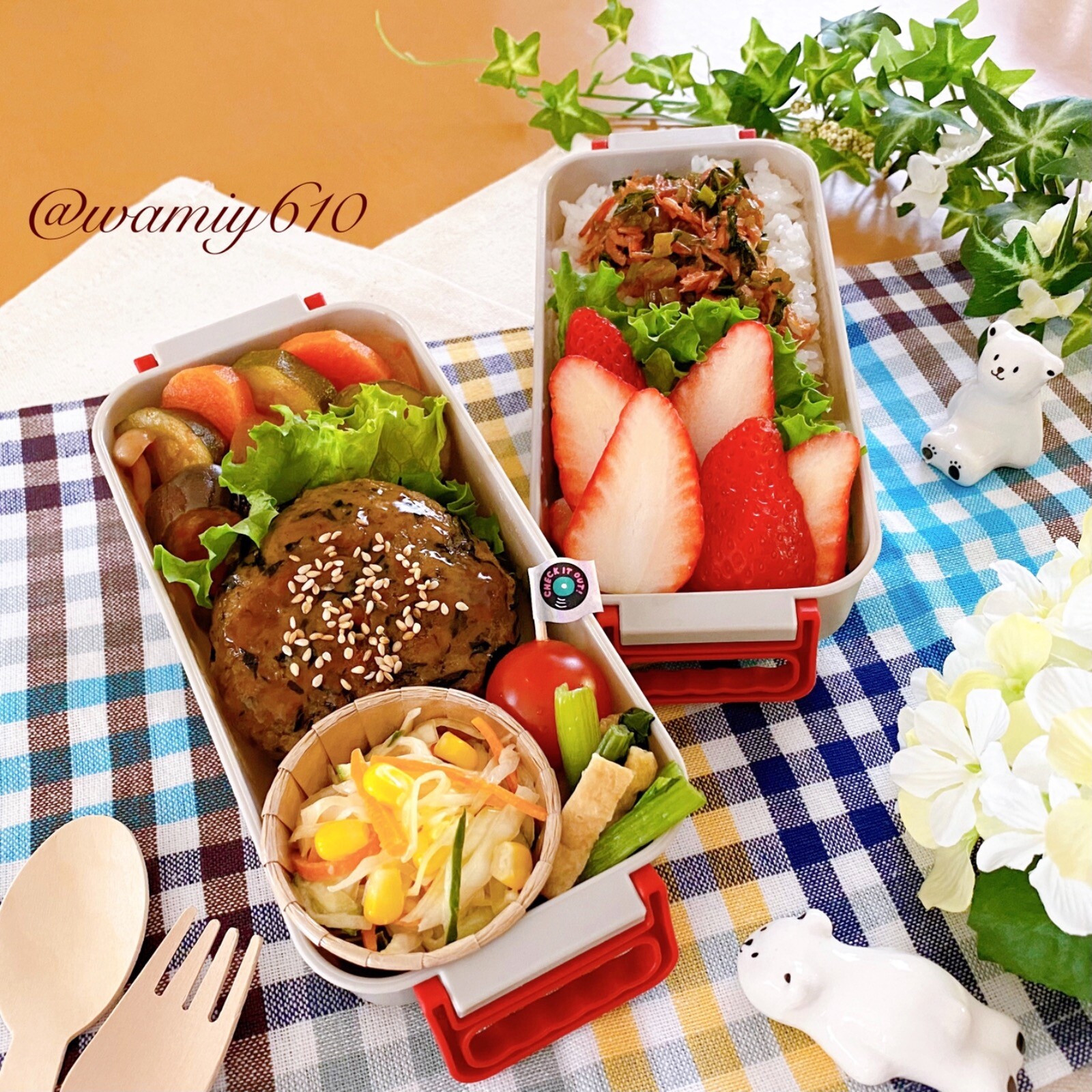 🌿卯の花バーグ弁当🌿