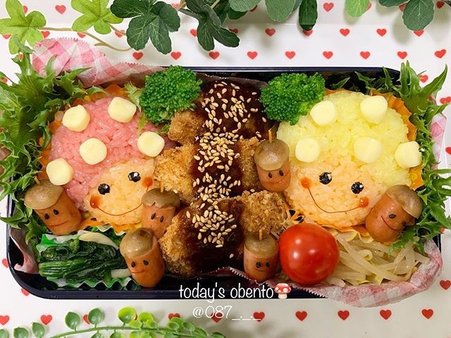ヒレカツ・秋弁当🍄