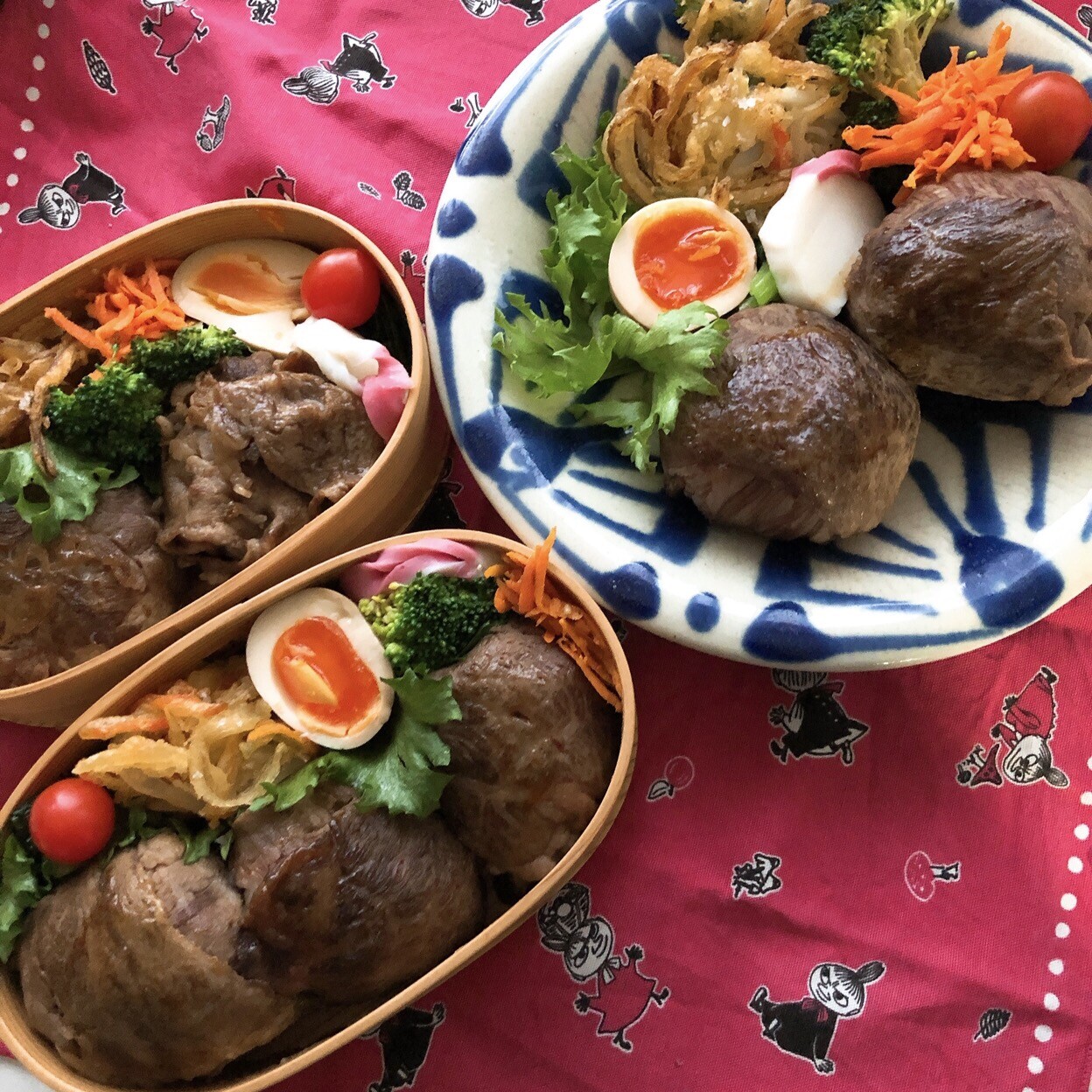 肉巻きおにぎり弁当
