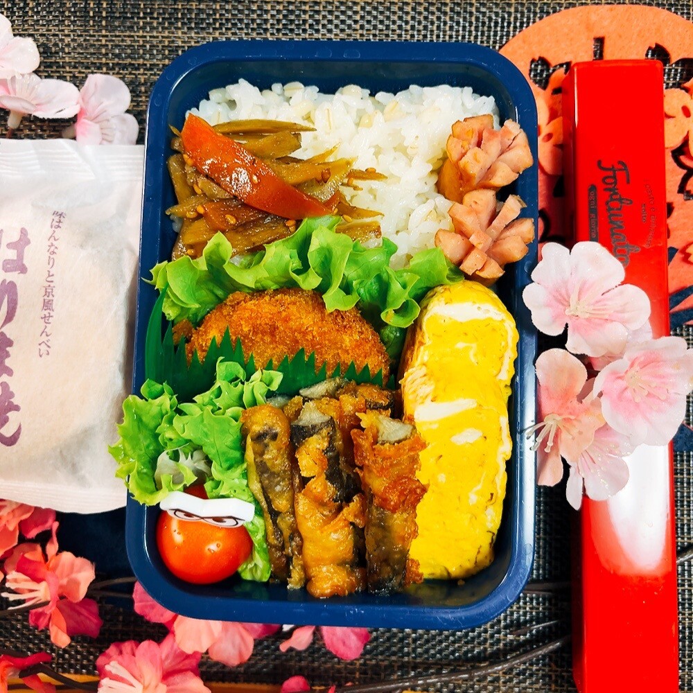 ごぼうの唐揚げ弁当