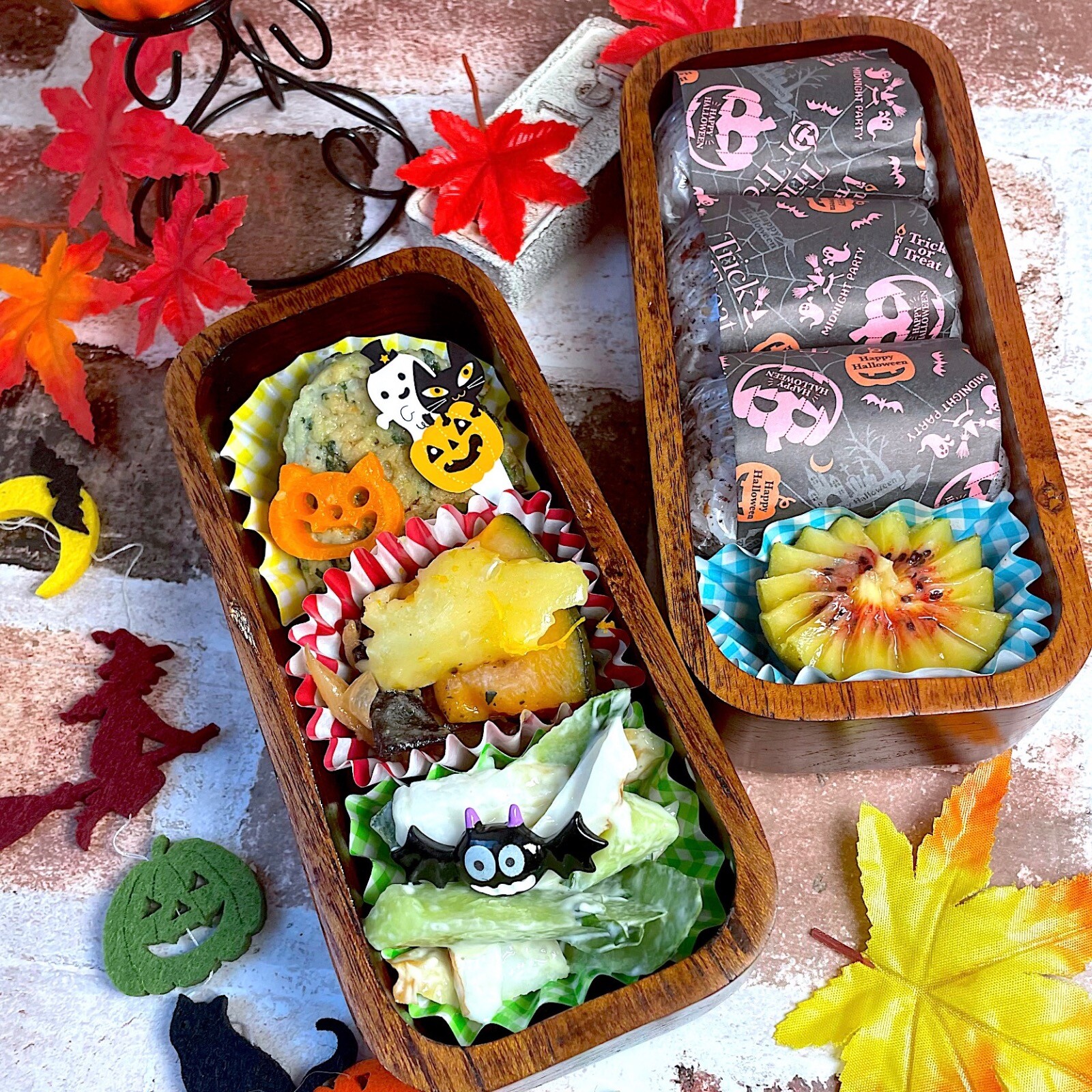 ハロウィンな俵おにぎり弁当
