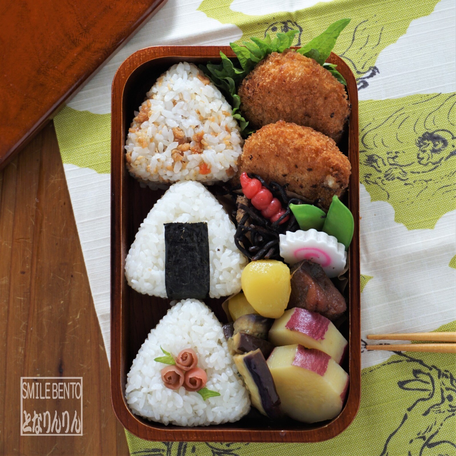 三角おにぎり弁当