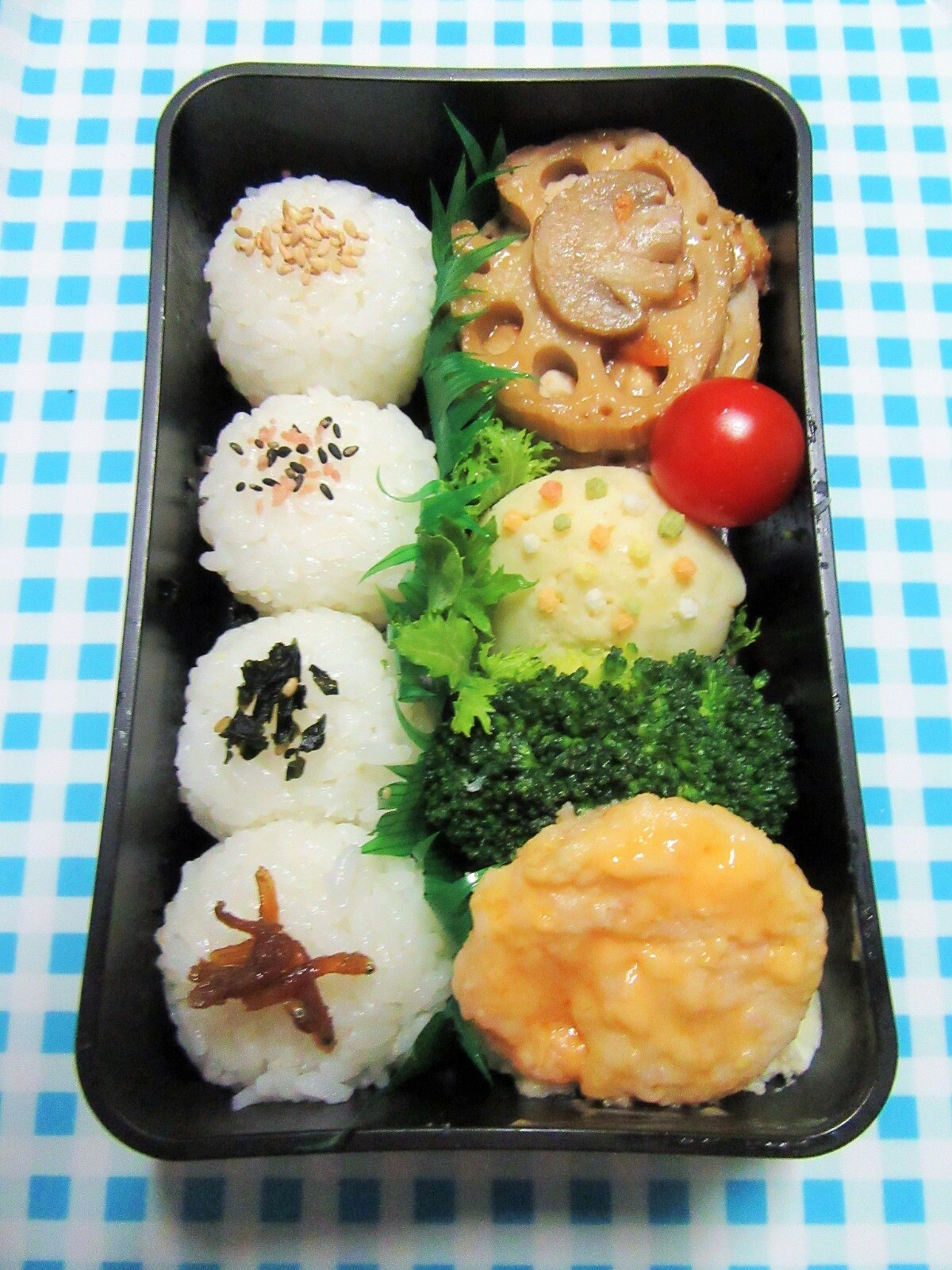 おにぎり&エビマヨ弁当