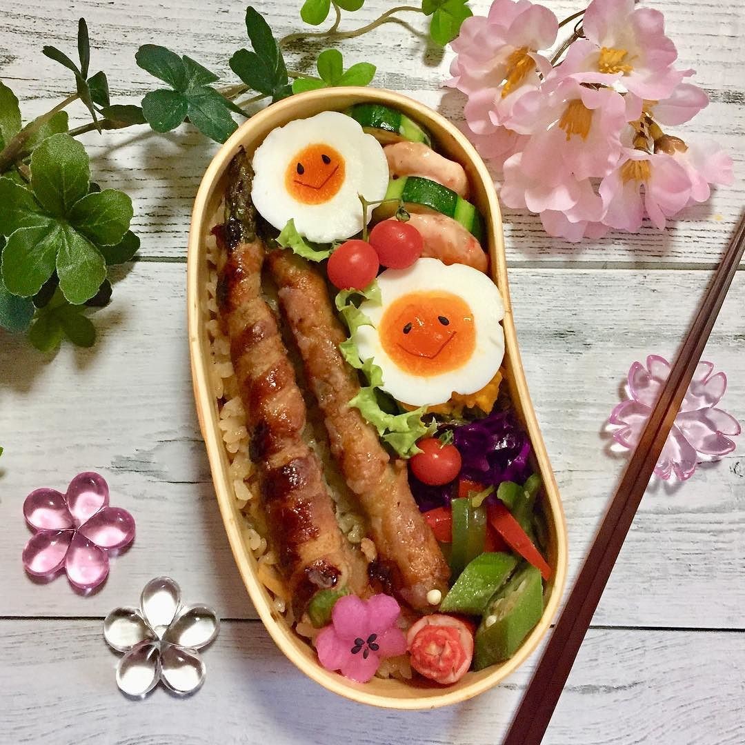 アスパラ肉巻き弁当