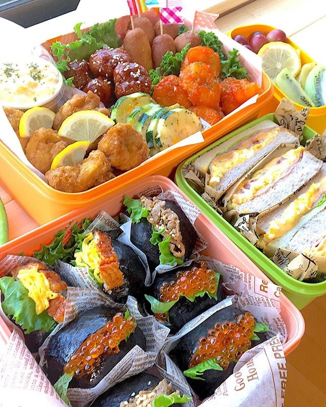 息子よ頑張れ❗️弁当〜(^з^)-☆