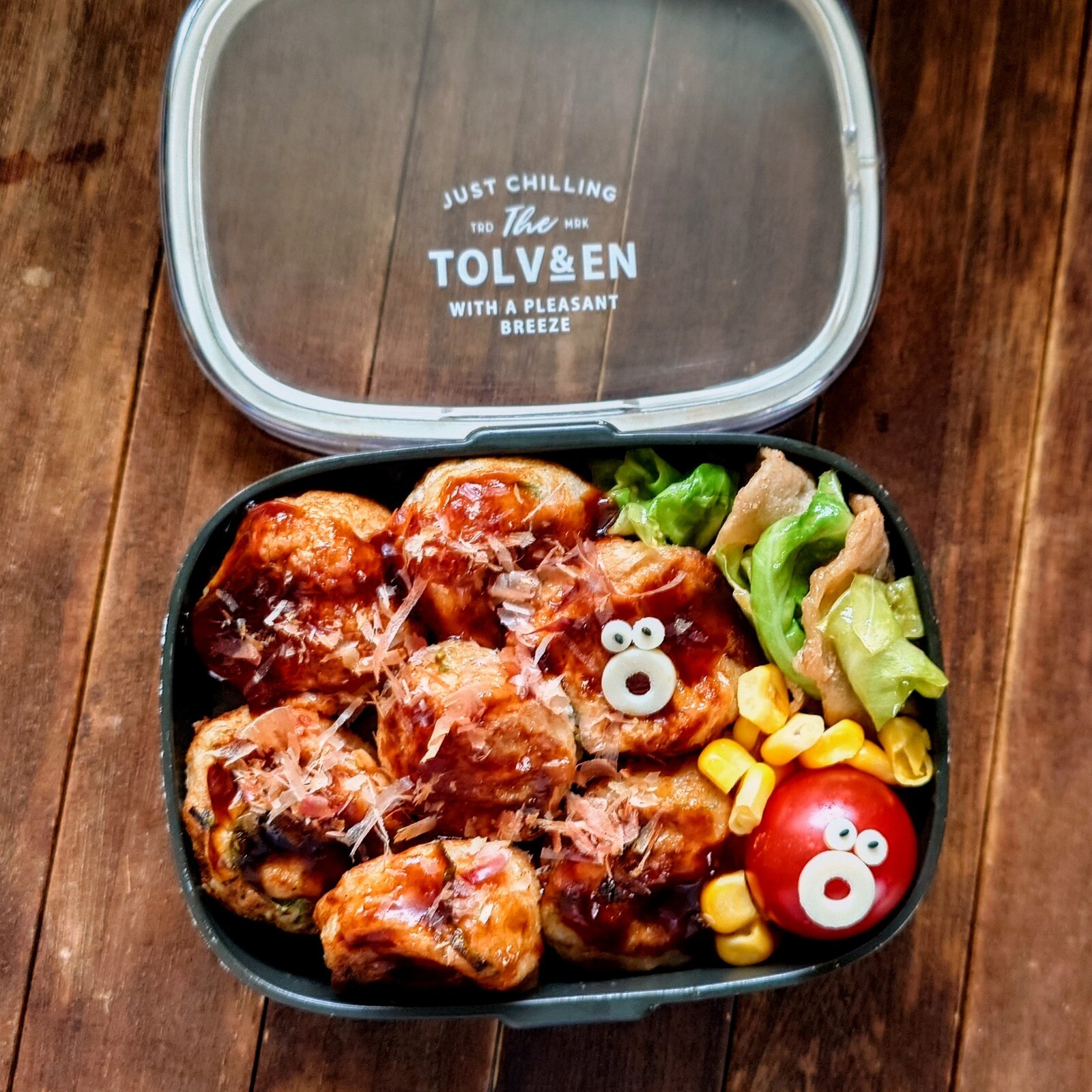 漢の…次女用🍱タコパの翌日たこ焼き丼弁当