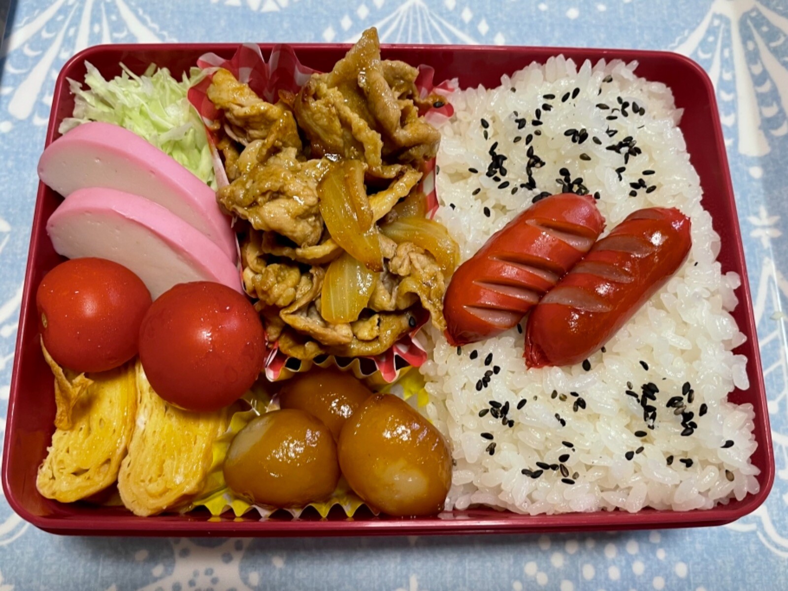 現場で働くサラリーマン弁当