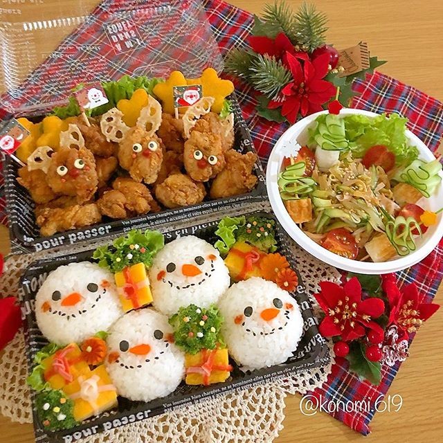 簡単クリスマスお出かけ弁当☆