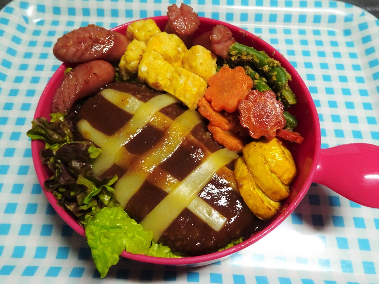 チーズハンバーグ🍱