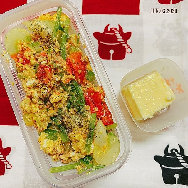 今日のタッパー弁