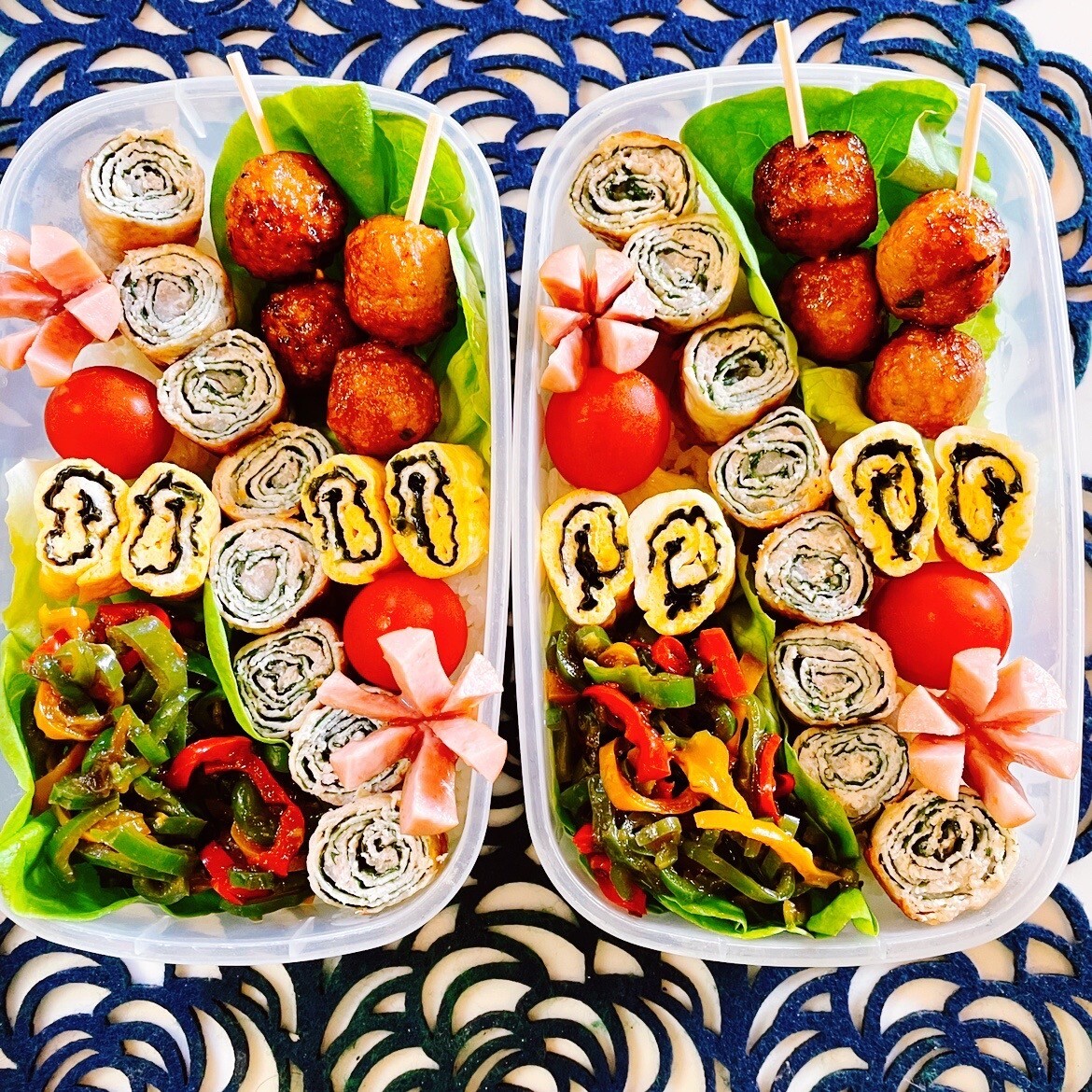 シソクルクル巻き弁当