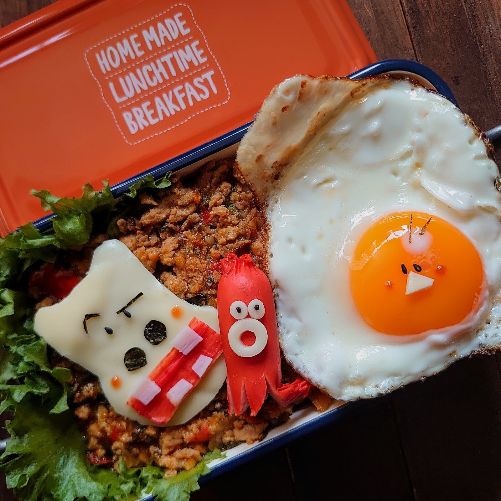 漢の…自分用🍱そんなカバオなガパオライス弁当