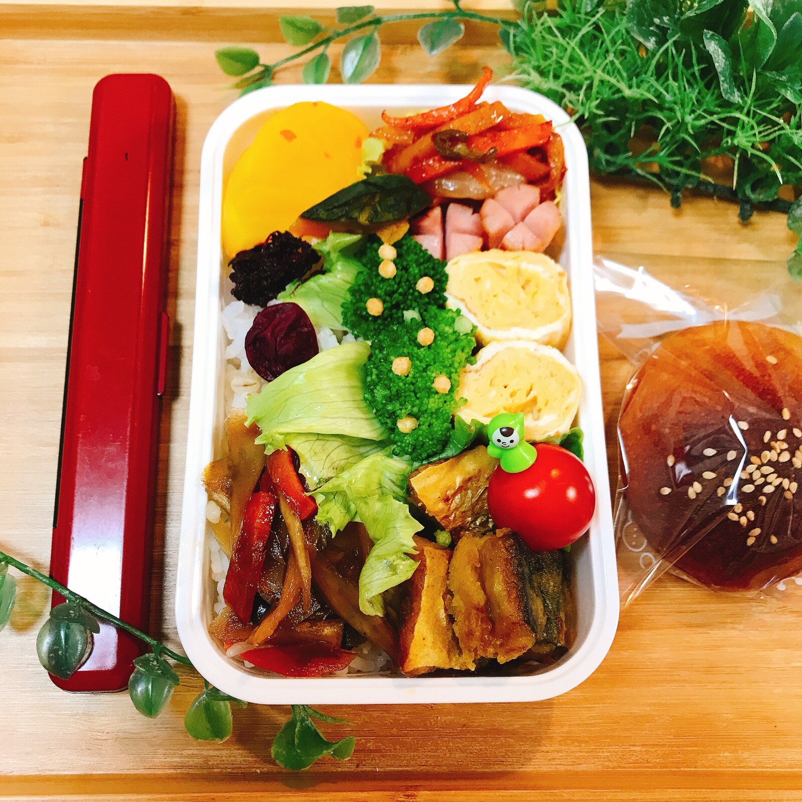 旦那様のお弁当💕サバの甘辛炒め