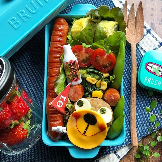 くまちゃんハンバーグ弁当