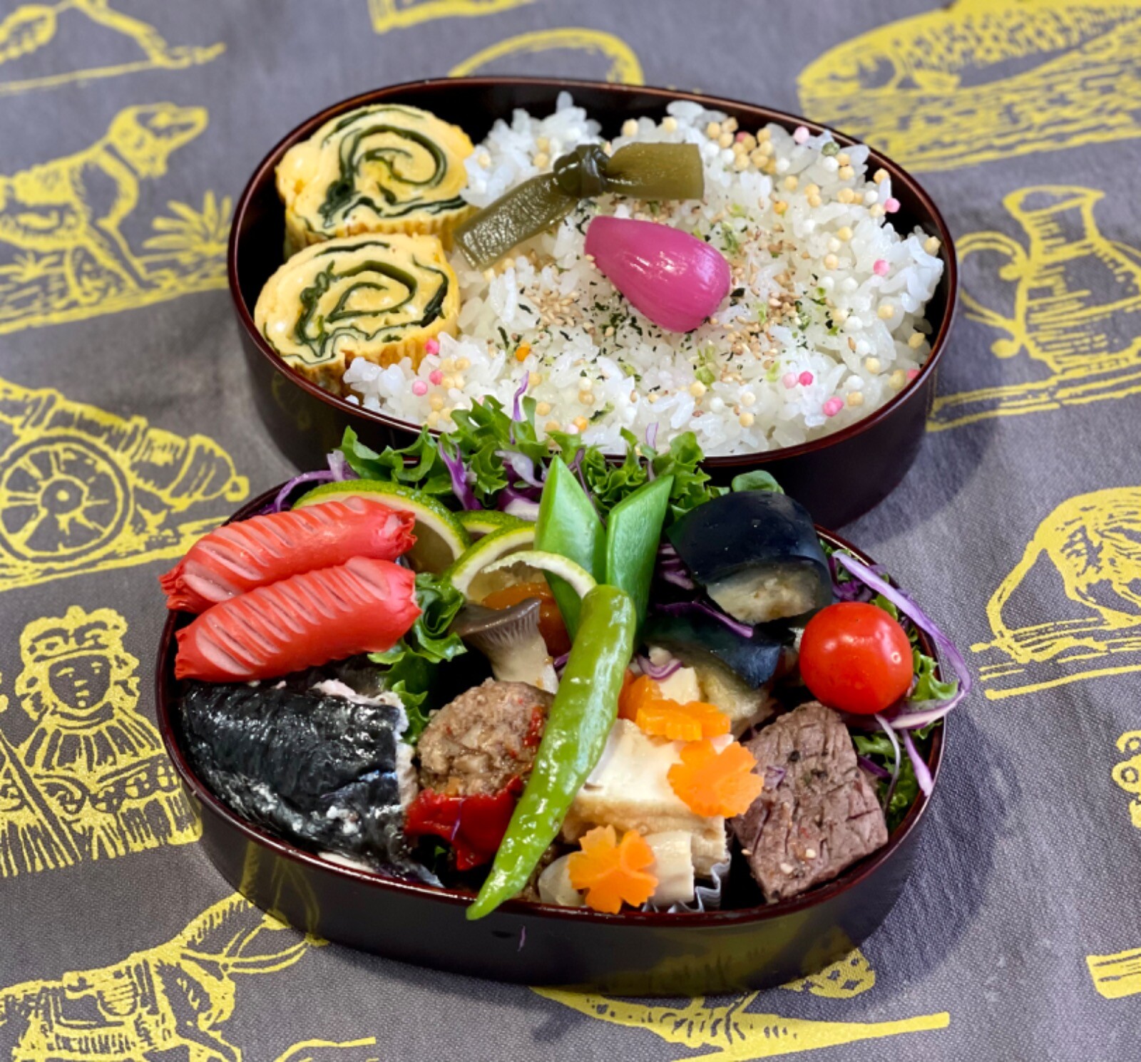 ワカメ入り卵焼き