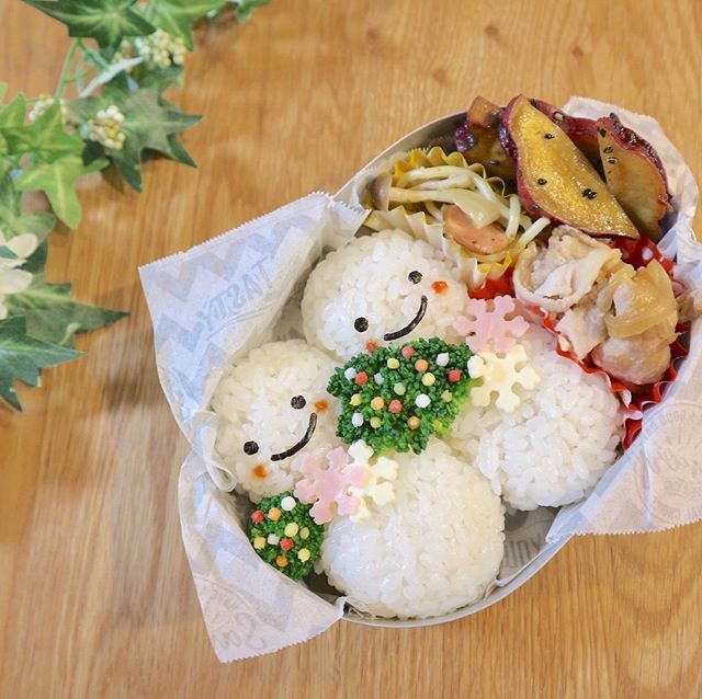 雪だるま弁当♡