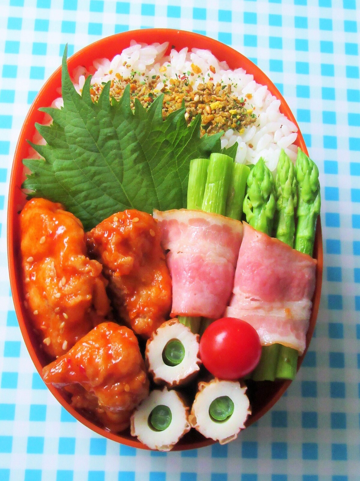 アスパラベーコン弁当